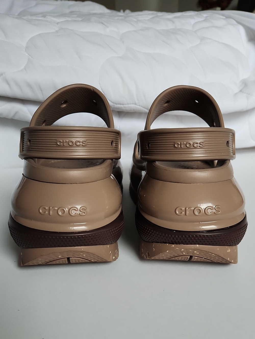 Crocs Megacrush Platform Wedge Sandal - Latte - Picture 4 of 5